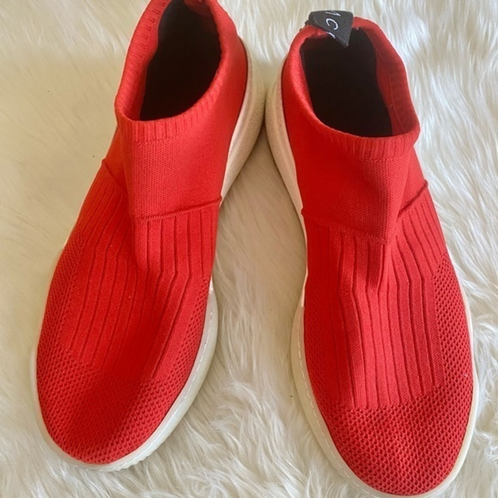 Stella McCartney Faro Fitzroy Vermillion Red Sock Sneaker, Sz. 40